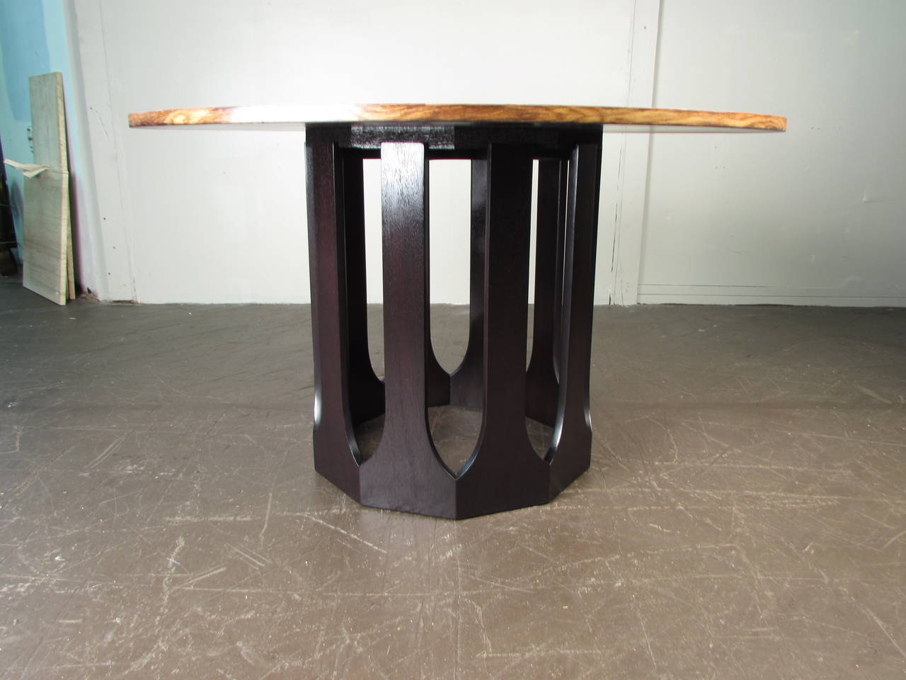 Bleached Rosewood and Mahogany Dinette Table by Harvey Probber, 1965 In Excellent Condition In New York, NY