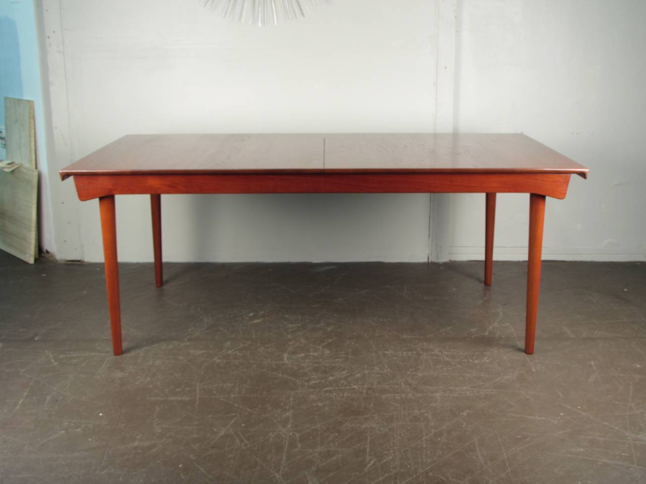 Stunning Extendable Teak Dining Table by Finn Juhl, France & Sons Model 540 1