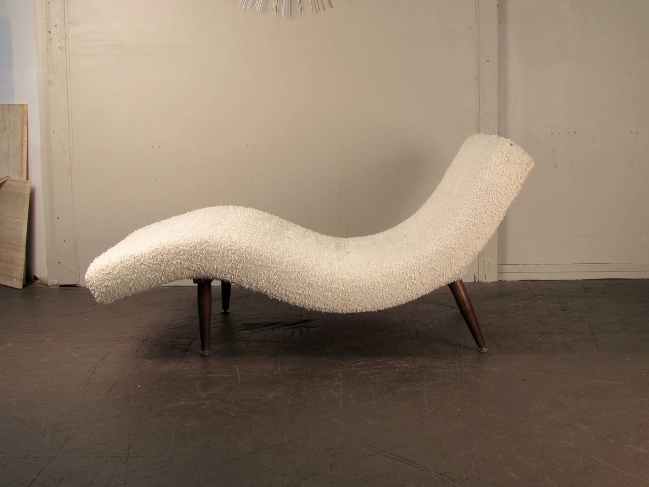 Mid-Century Modern Undulating Wave Chaise Lounge by Adrian Pearsall for Craft Associates, 1960s