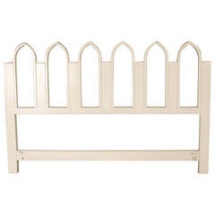 Full or Queen-Size Headboard with Gothic Arch Detail by Harvey Probber, 1965 8