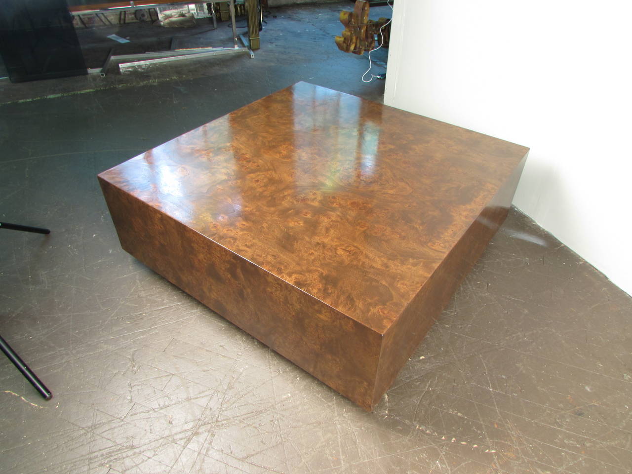 wooden cube coffee table