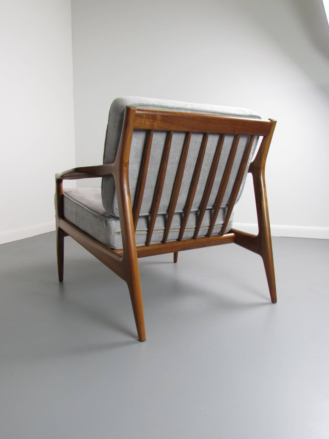 Mid-Century Modern Sculptural Danish Modern Teak Lounge Chair by Ib Kofod-Larsen, 1960s