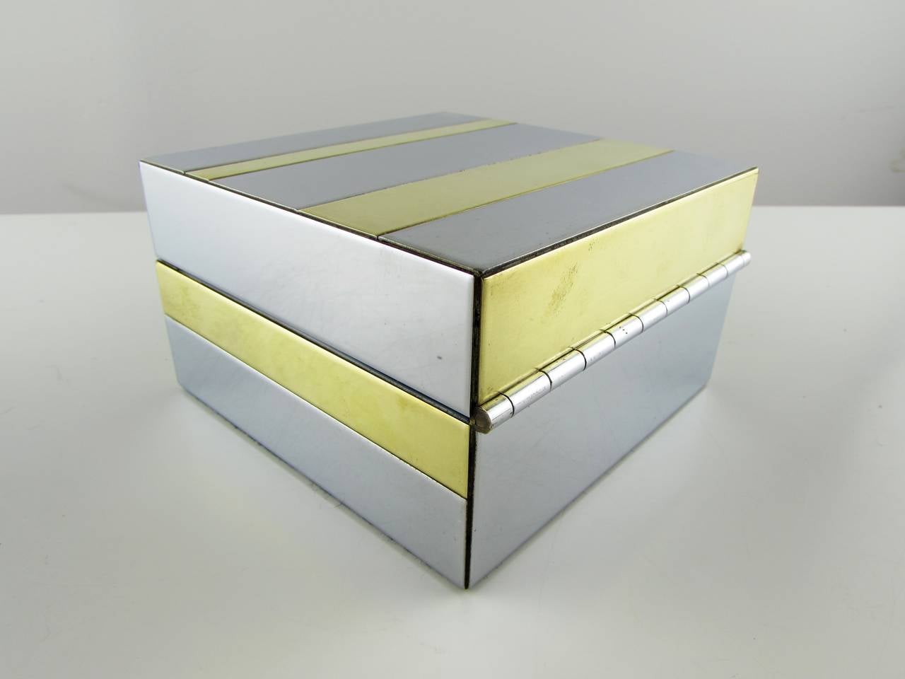 American Rare Cityscape Jewelry Dresser Box by Paul Evans for Directional, circa 1975