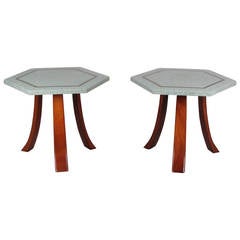 Pair of Sculptural Tables with Terrazzo and Brass Tops by Harvey Probber, 1960s 12