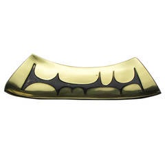 Very Rare and Early Cast Bronze Enamel Tray by Paul Evans Studio, New Hope 1956 12