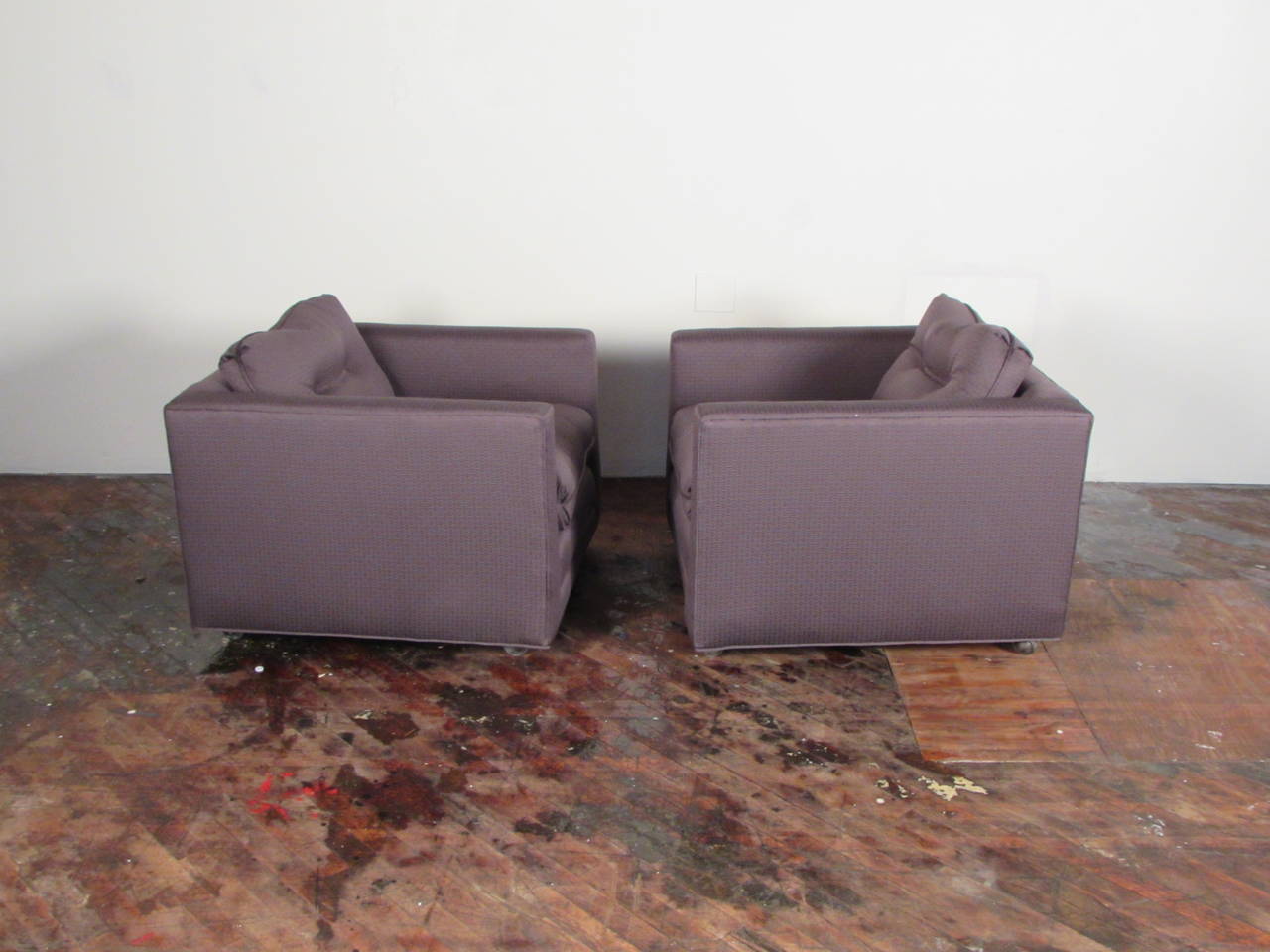 Handsome Pair of Henredon Club Chairs with Down Cushions 1