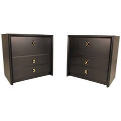 Stunning Paul Frankl Nightstands or Small Chests for Johnson Furniture