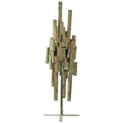 Hand-Crafted Midcentury Brutalist Indoor or Outdoor Sculpture