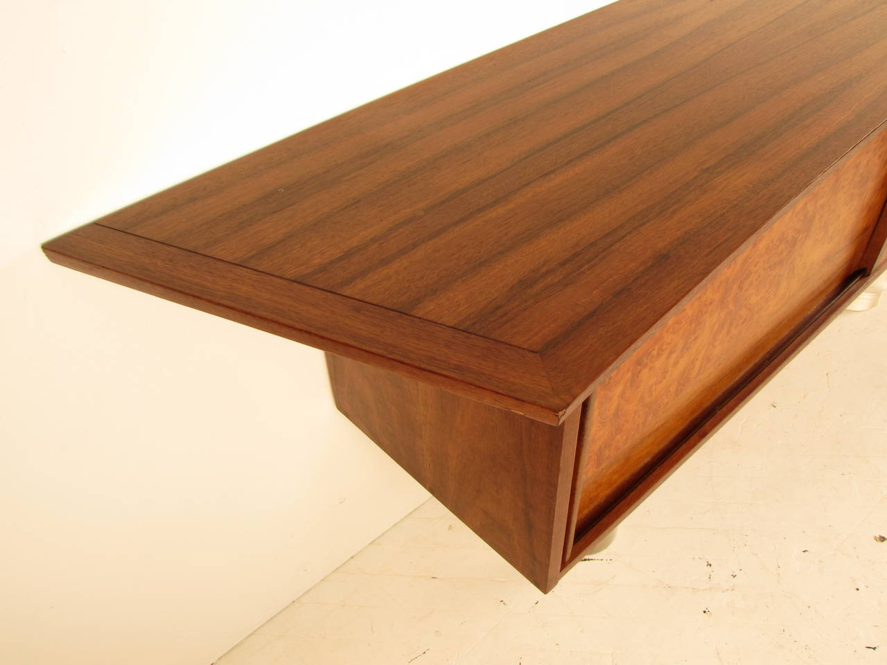 Mid-Century Modern Nakashima for Widdicomb Floating Buffet in Rosewood and Walnut