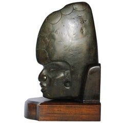 Mesoamerican French Bronze Sculpture