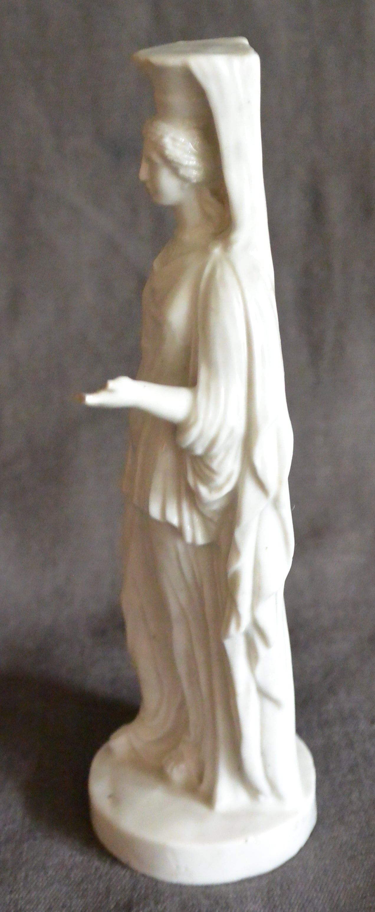 Italian Doccia White Porcelain Caryatid Sculpture For Sale