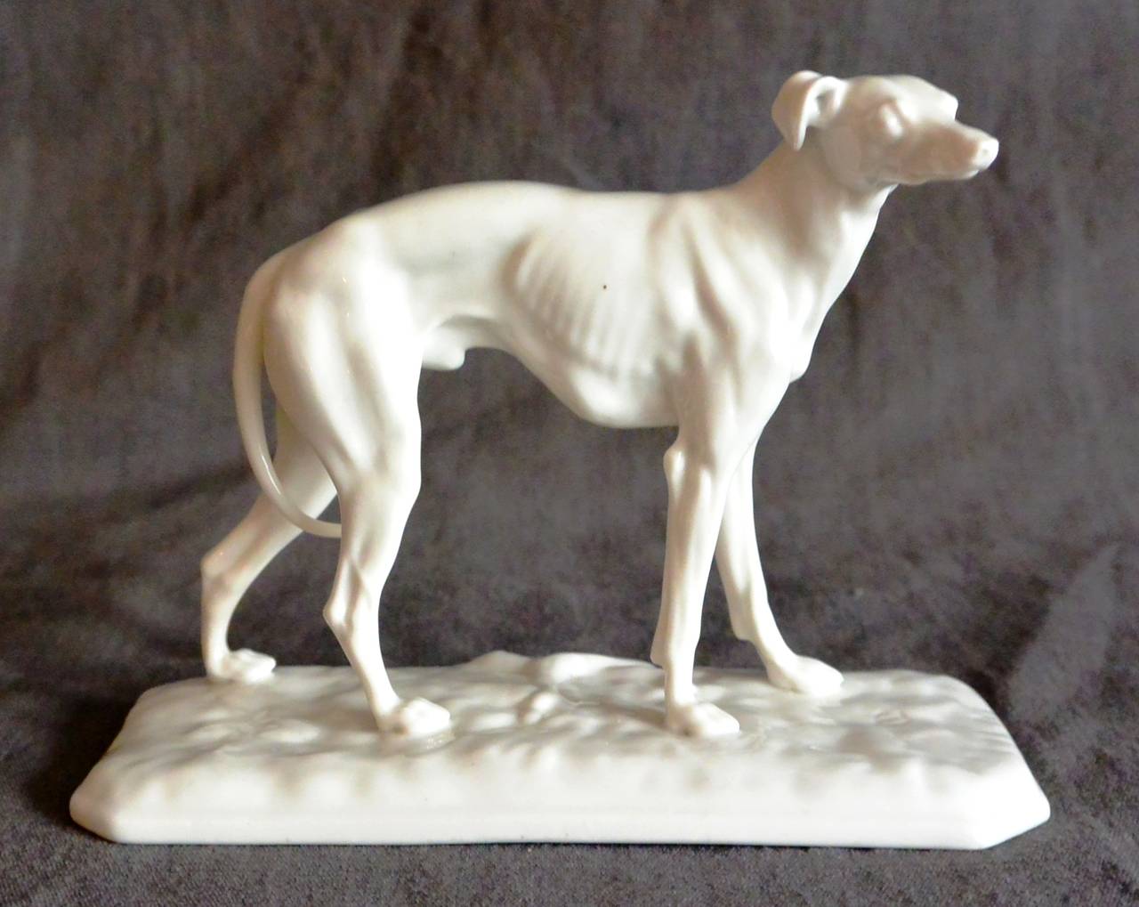 Nymphenburg Porcelain Greyhound Sculpture 1