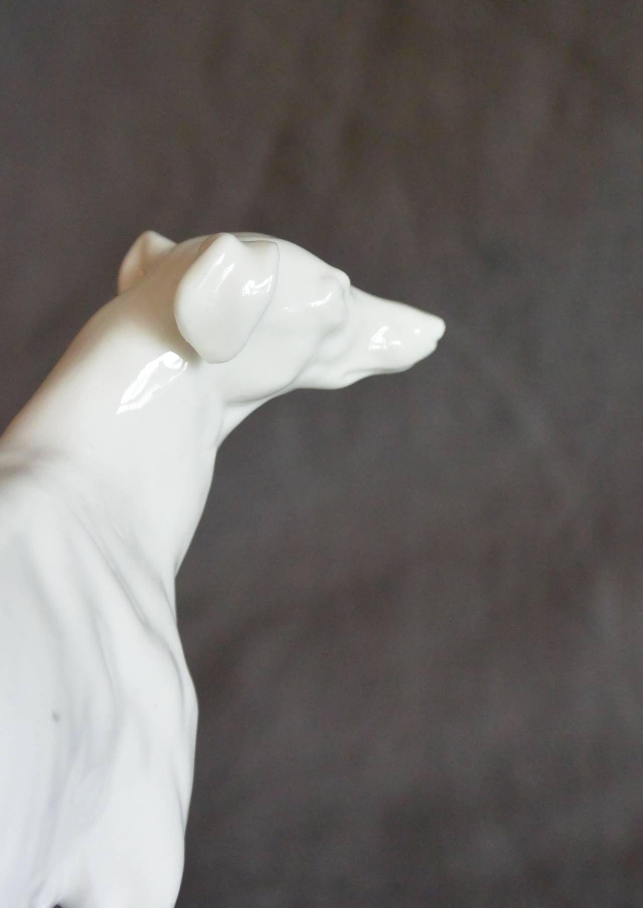 Nymphenburg Porcelain Greyhound Sculpture 2