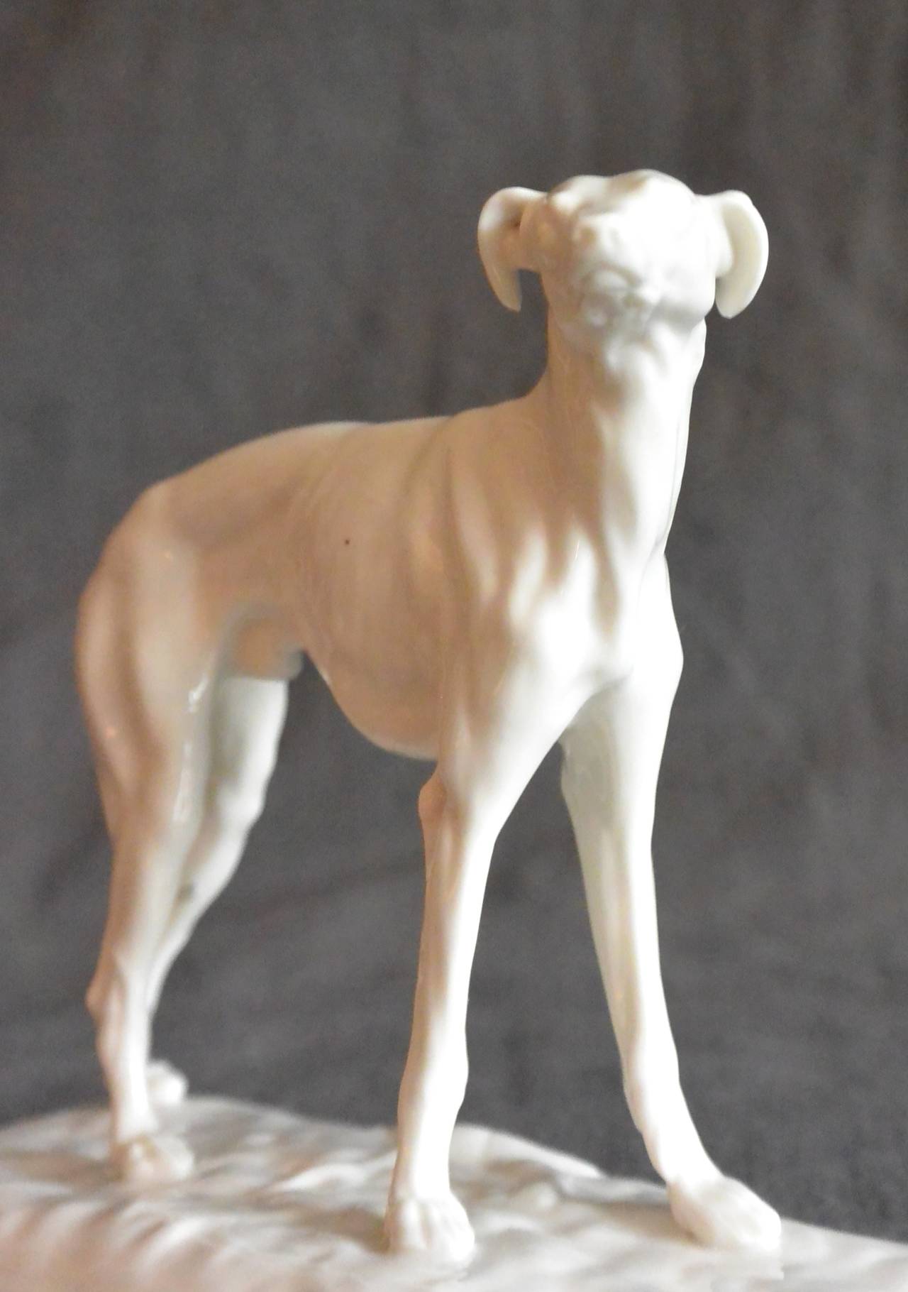 Nymphenburg Porcelain Greyhound Sculpture 3