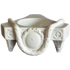 Neoclassical White Porcelain Salt Dish