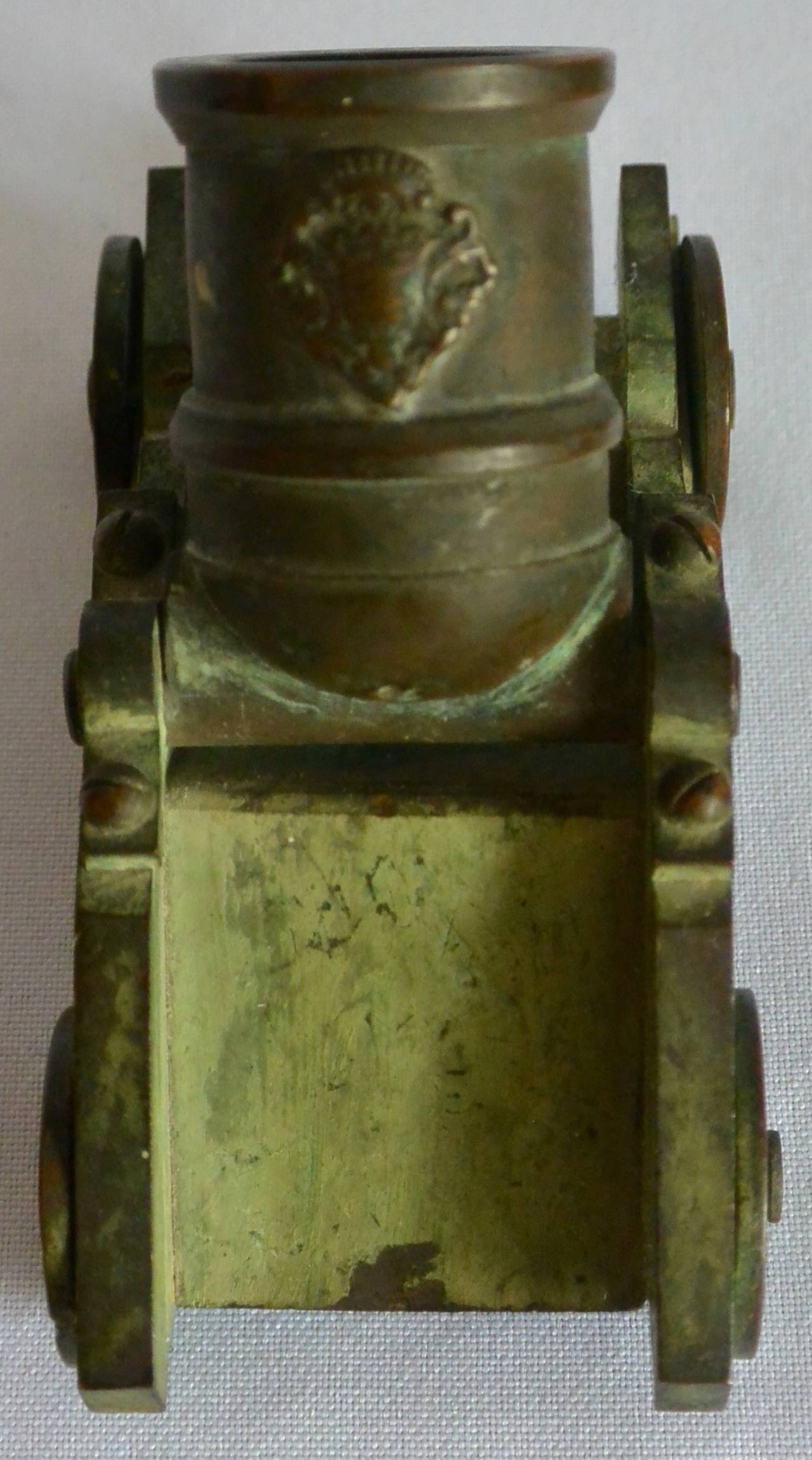 Set of Bronze Artillery Cannons with Italian Royal Insignia In Good Condition For Sale In New York, NY