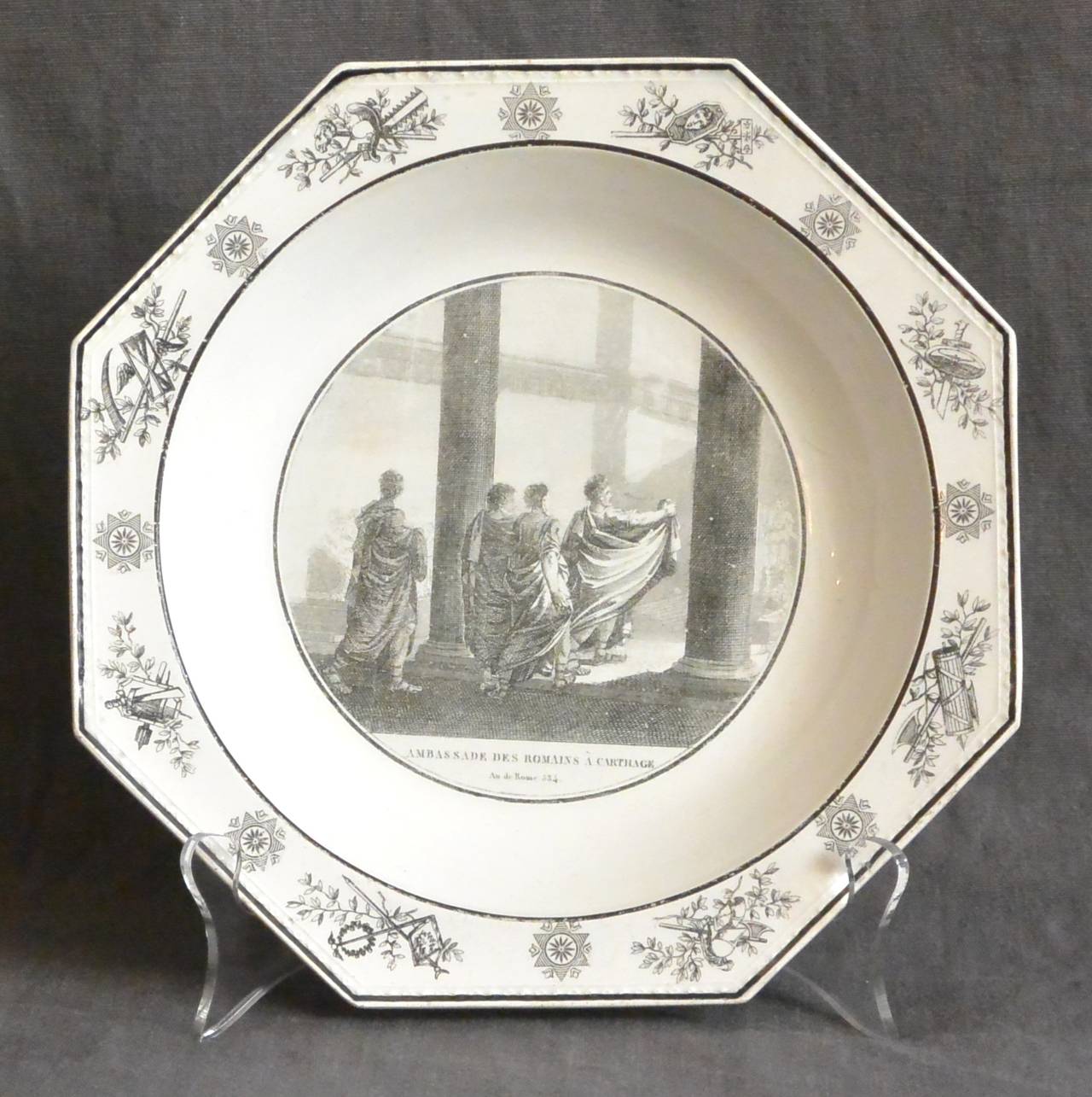 Neoclassical Creil Soup Plate
