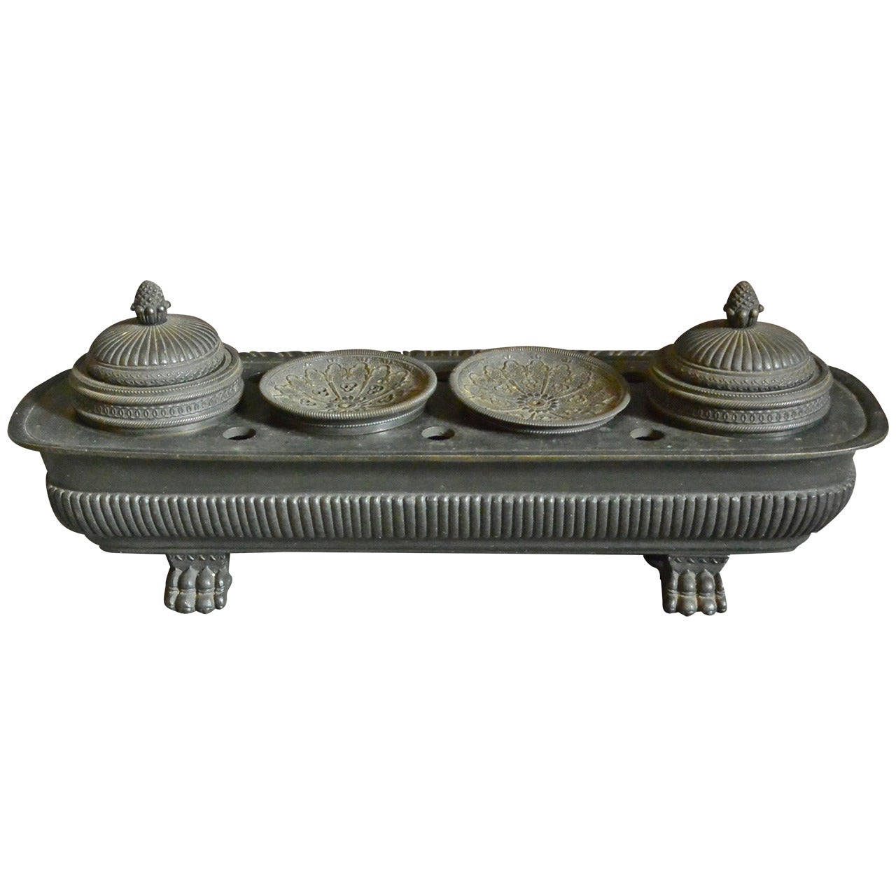 Empire Style French Bronze Inkwell