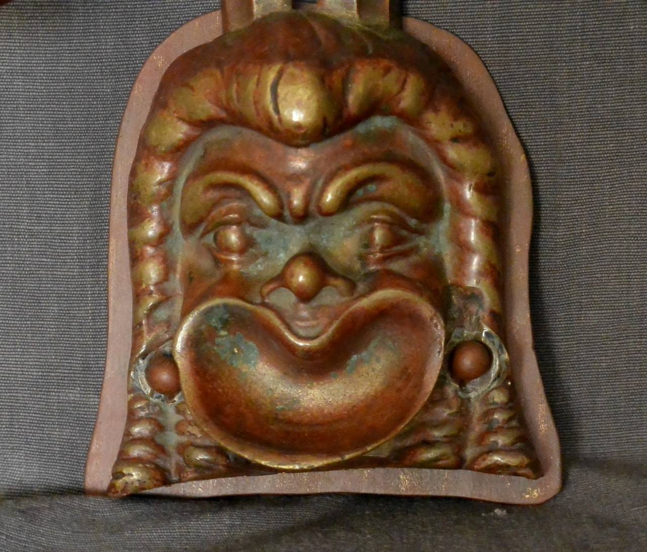 Neoclassical Revival Etruscan Mask Sconce For Sale