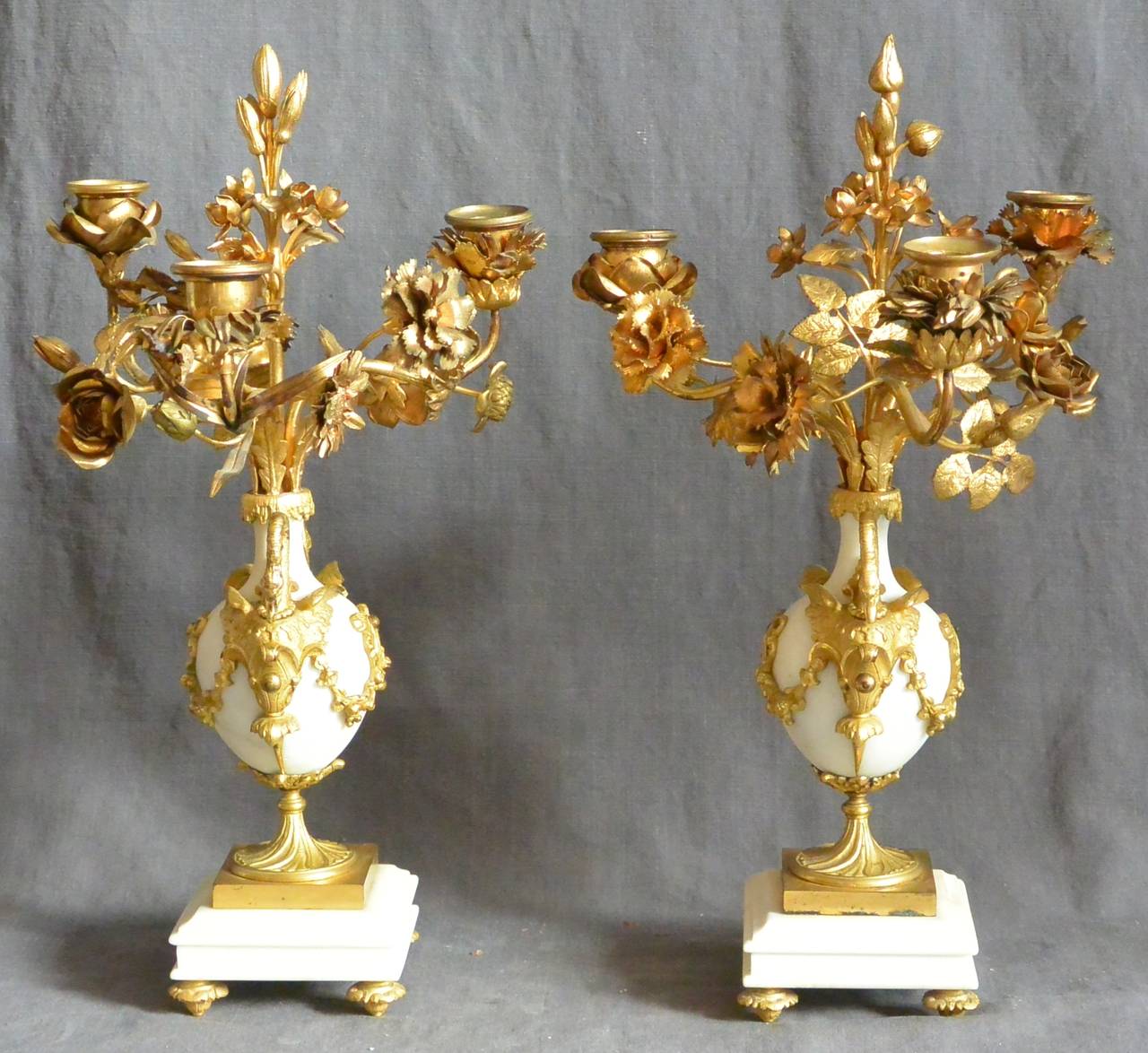 European Pair of Louis XV Style Candelabra