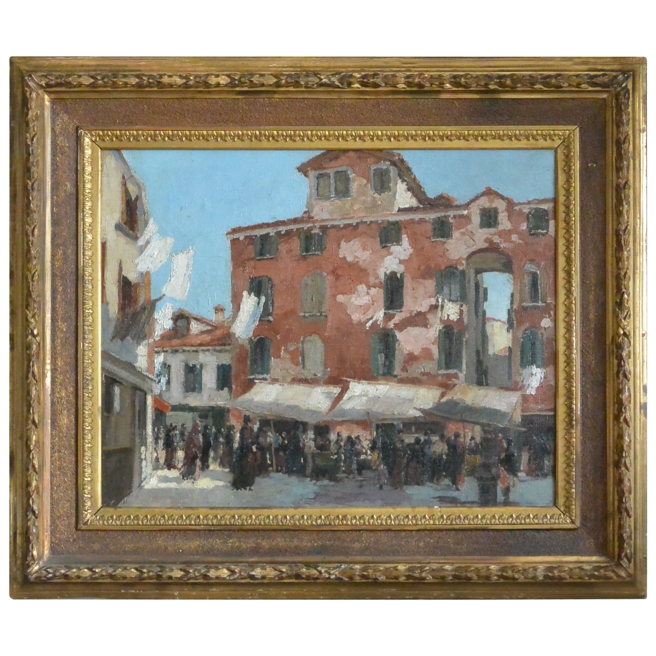 Frank Duveneck Venetian Scene Painting