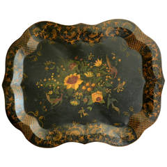 English Painted Tole Tray