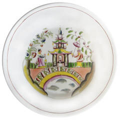 English Chinoiserie Plate