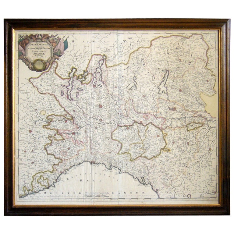 Map of the Republic of Genoa For Sale