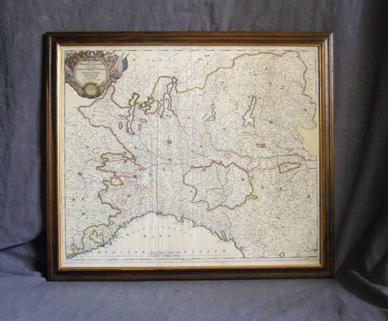 European Map of the Republic of Genoa For Sale