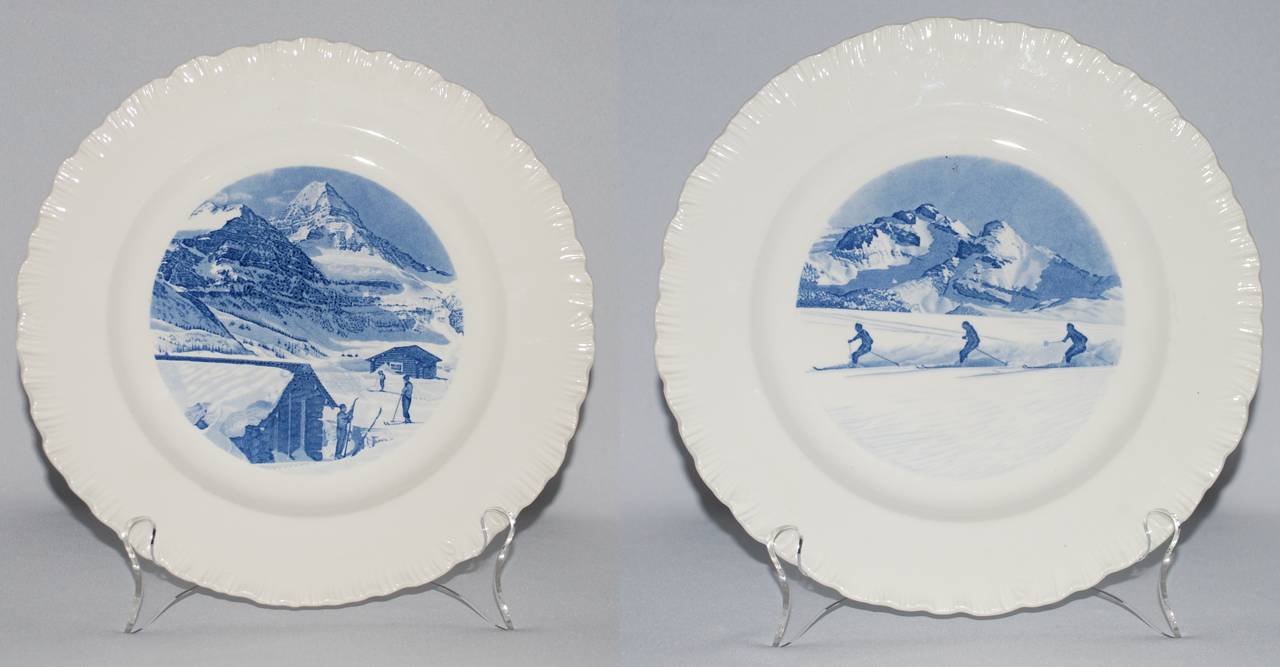 ski dinner plates