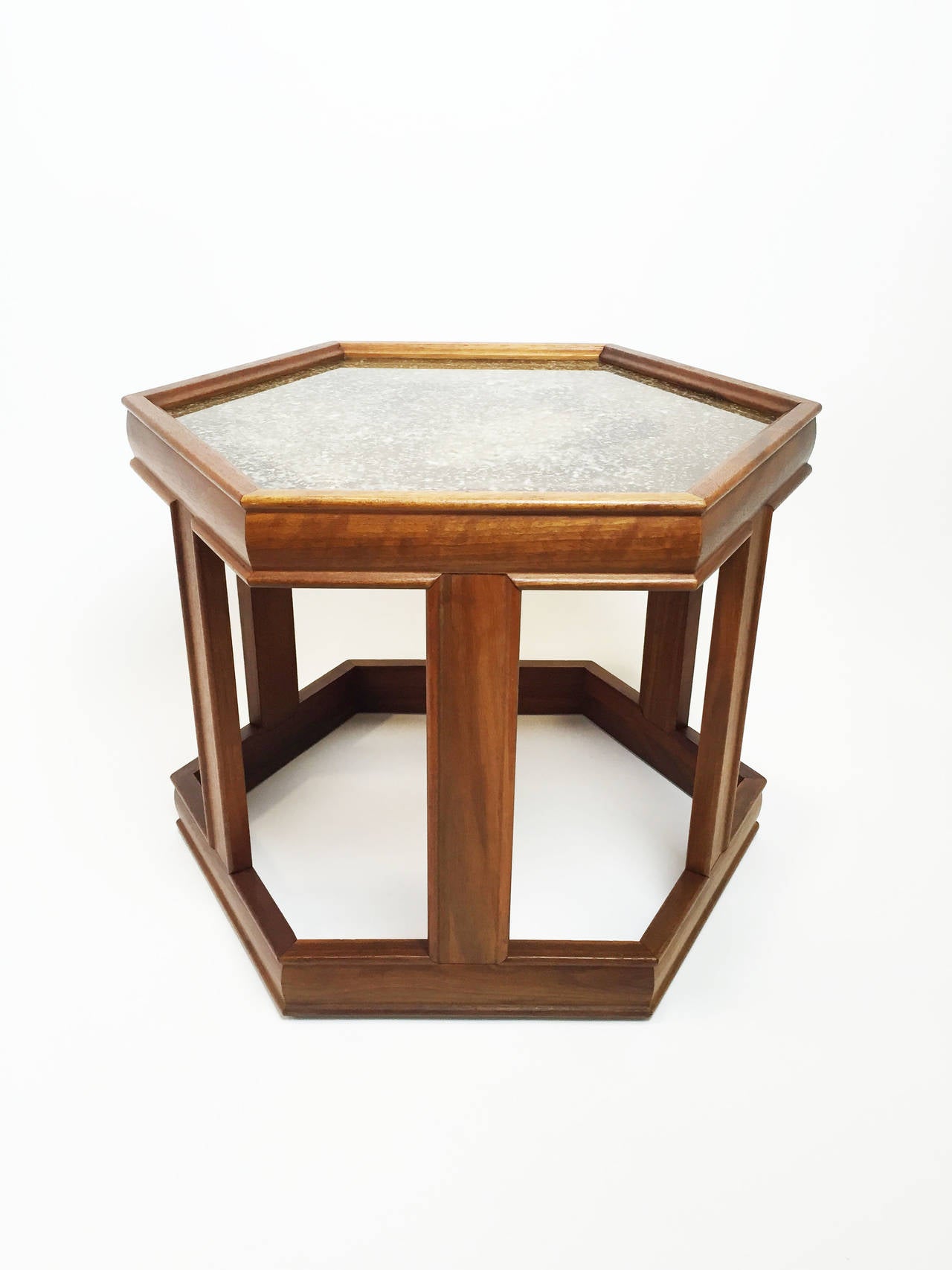 John Keal Hexagonal End Tables for Brown-Saltman