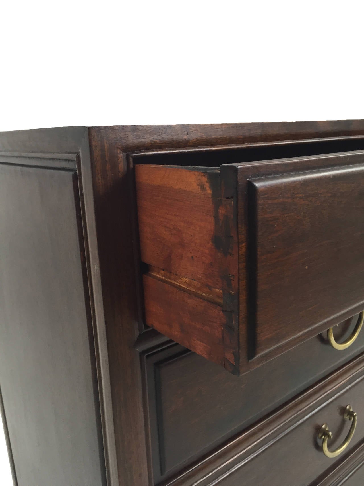 Late 20th Century Pair of Asian Rosewood Campaign Style Chests