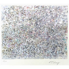 Mark Tobey Signed Color Lithograph "Crowded City, " 1974, Edition 2/150