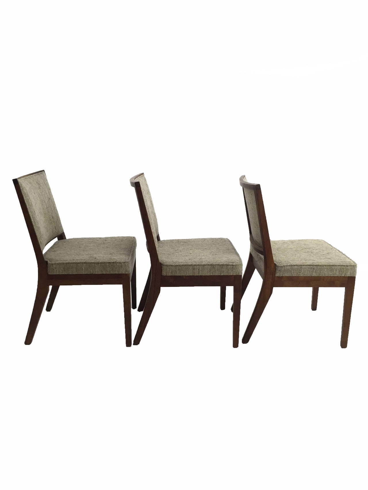 Mid-Century Modern John Kapel for Glenn Walnut Dining Chairs For Sale