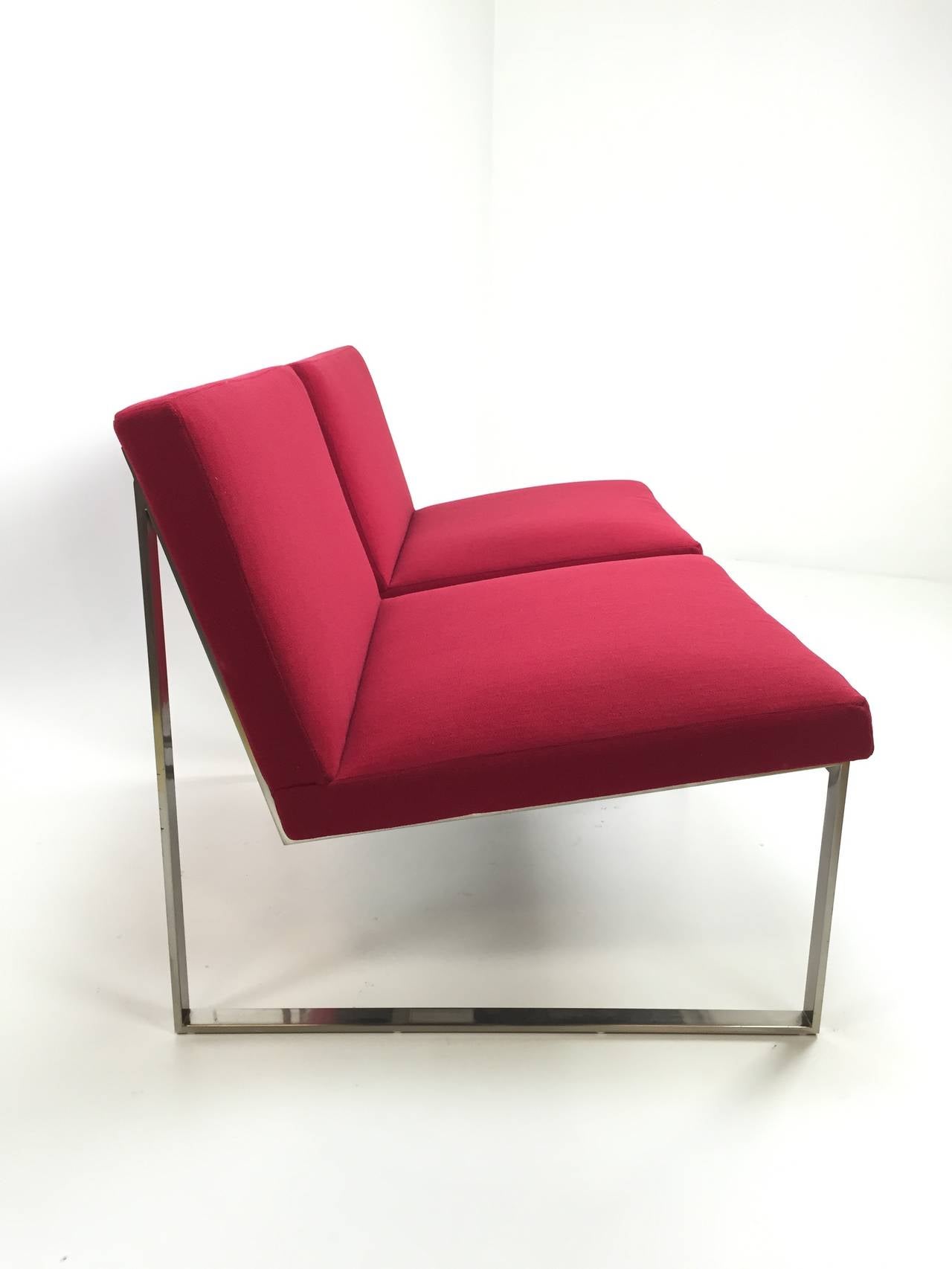 Milo Baughman Style B2 Chair by Fabien Baron for Bernhardt