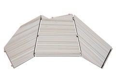 Stealth Coffee Table in Zebrino Marble & Powder-Coated Recycled Italian Aluminum