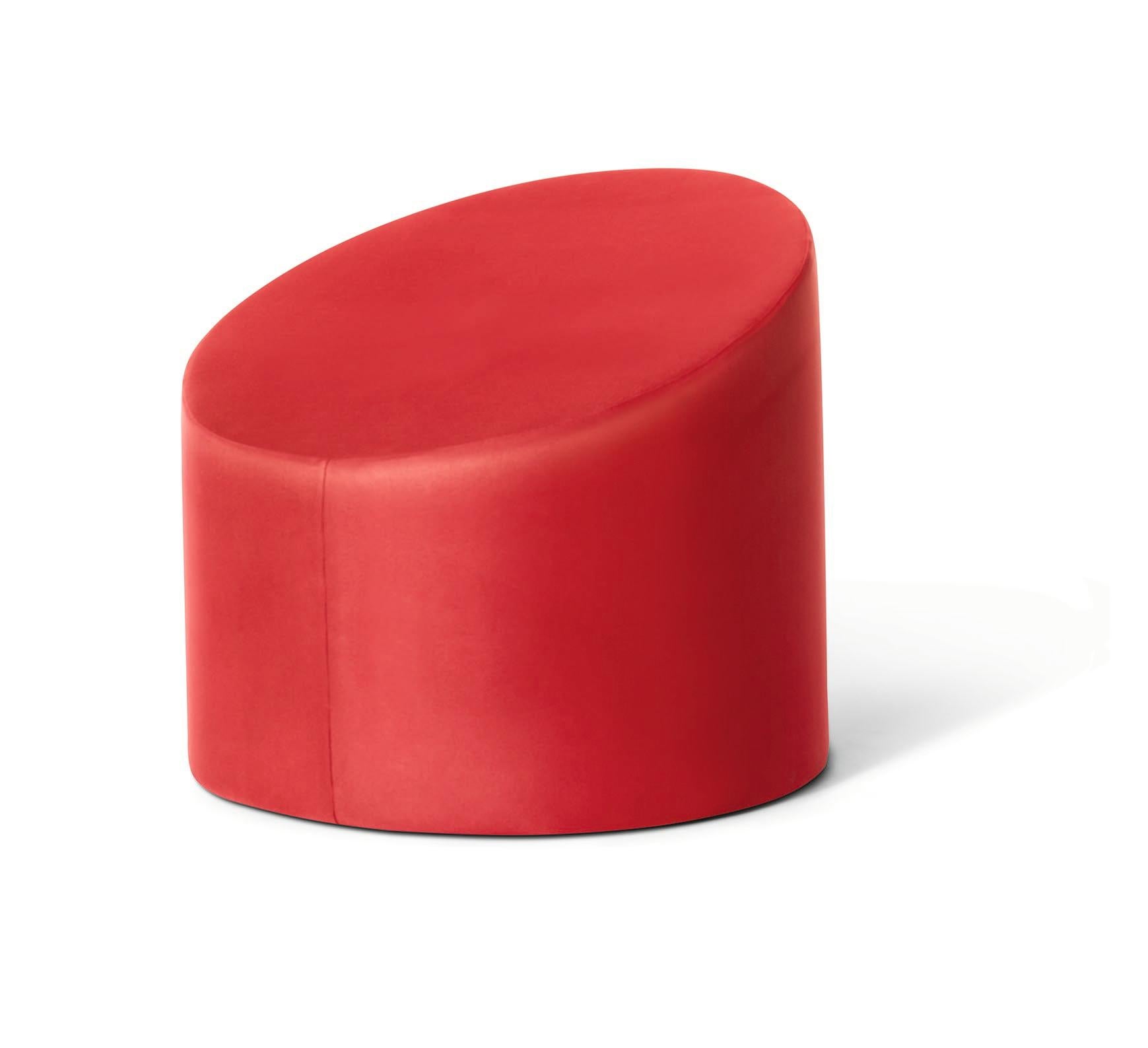 For Sale: Red GUFRAM Mozza Stool & Chair by Giuseppe Raimondi