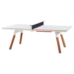 You & Me HPL Top Ping Pong Table 220 in White by RS Barcelona