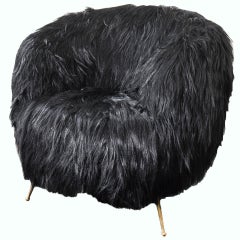 Souffle Chair in Goat Fur