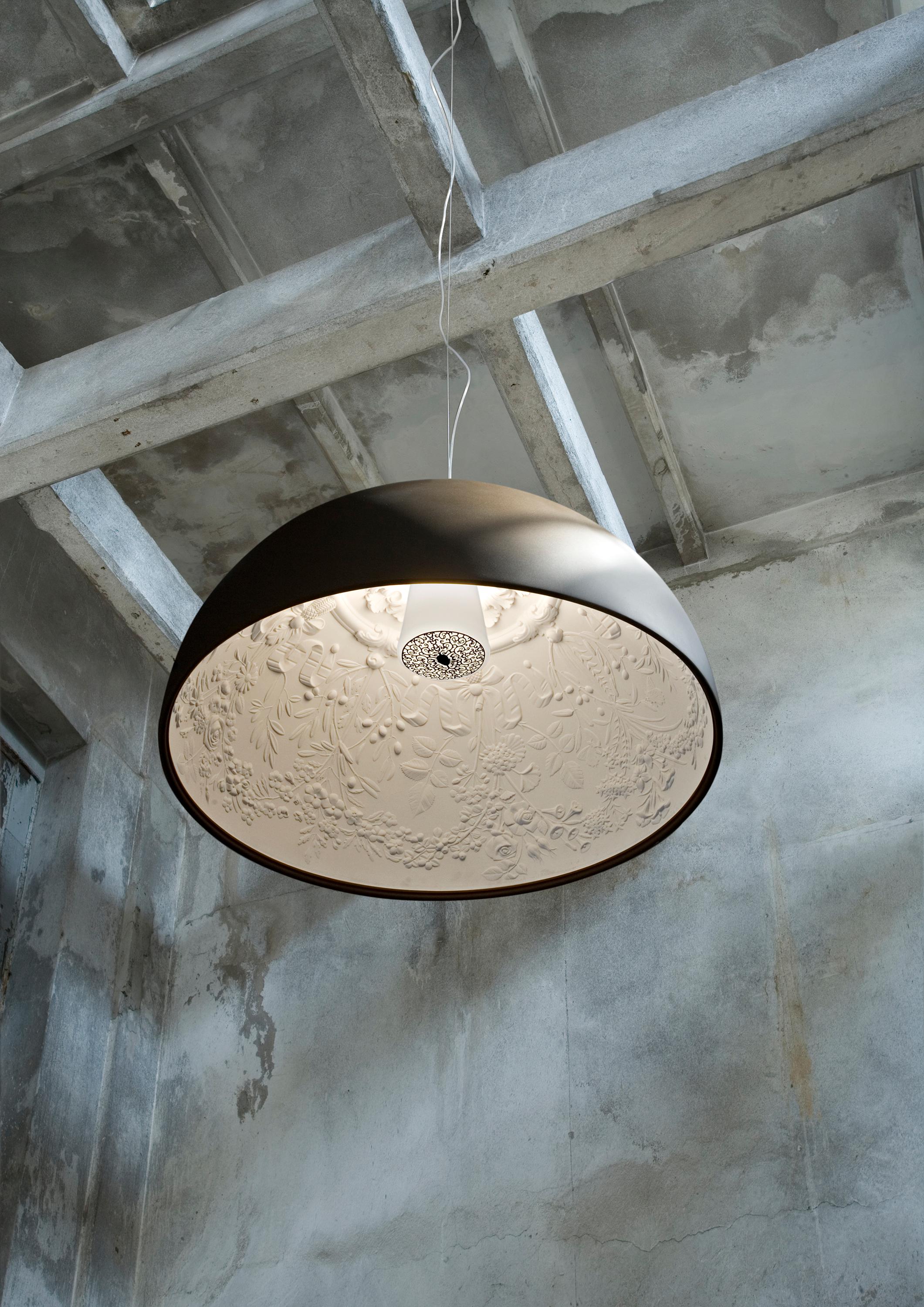 Flos Skygarden S2 Halogen-Pendelleuchte in Schwarz von Marcel Wanders (Moderne)