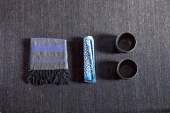 Nomad Black Hand-Loomed Wool Rug by Nani Marquina & Ariadna Miquel, Medium