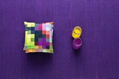 Tatami Purple Wool and Jute Rug by Nani Marquina & Ariadna Miquel, Medium