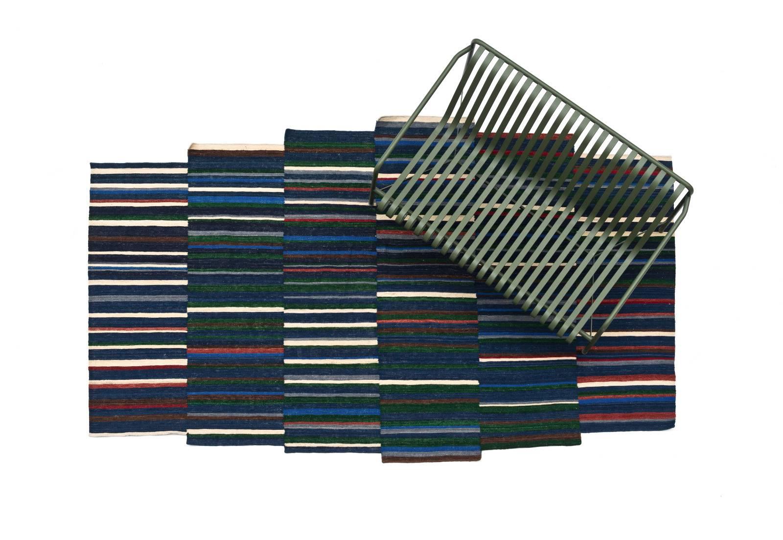 Pakistani Lattice 1 Hand-Loomed Afghan Wool Rug by Ronan & Erwan Bouroullec, Small For Sale