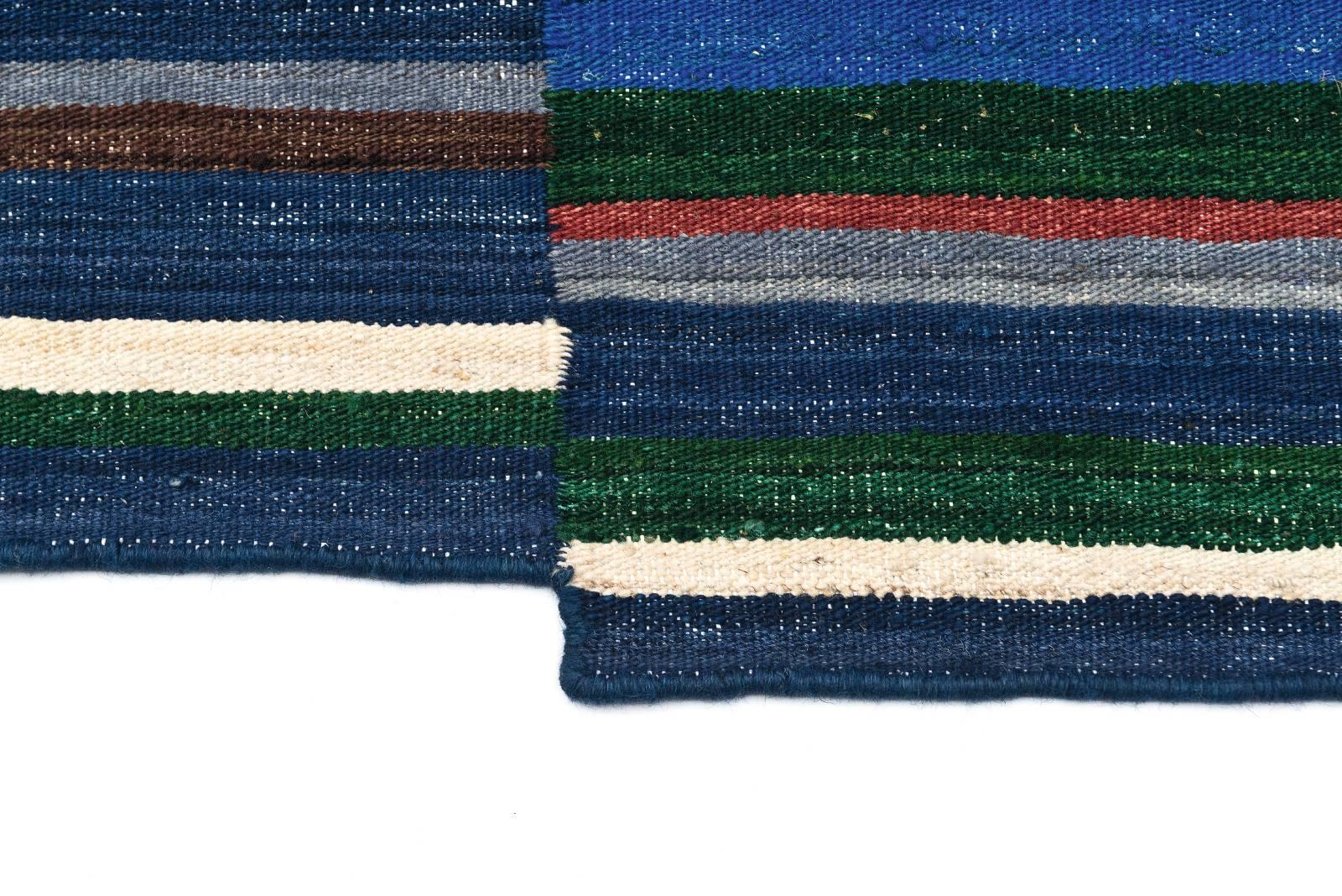Modern Lattice 1 Hand-Loomed Afghan Wool Rug by Ronan & Erwan Bouroullec, Medium For Sale