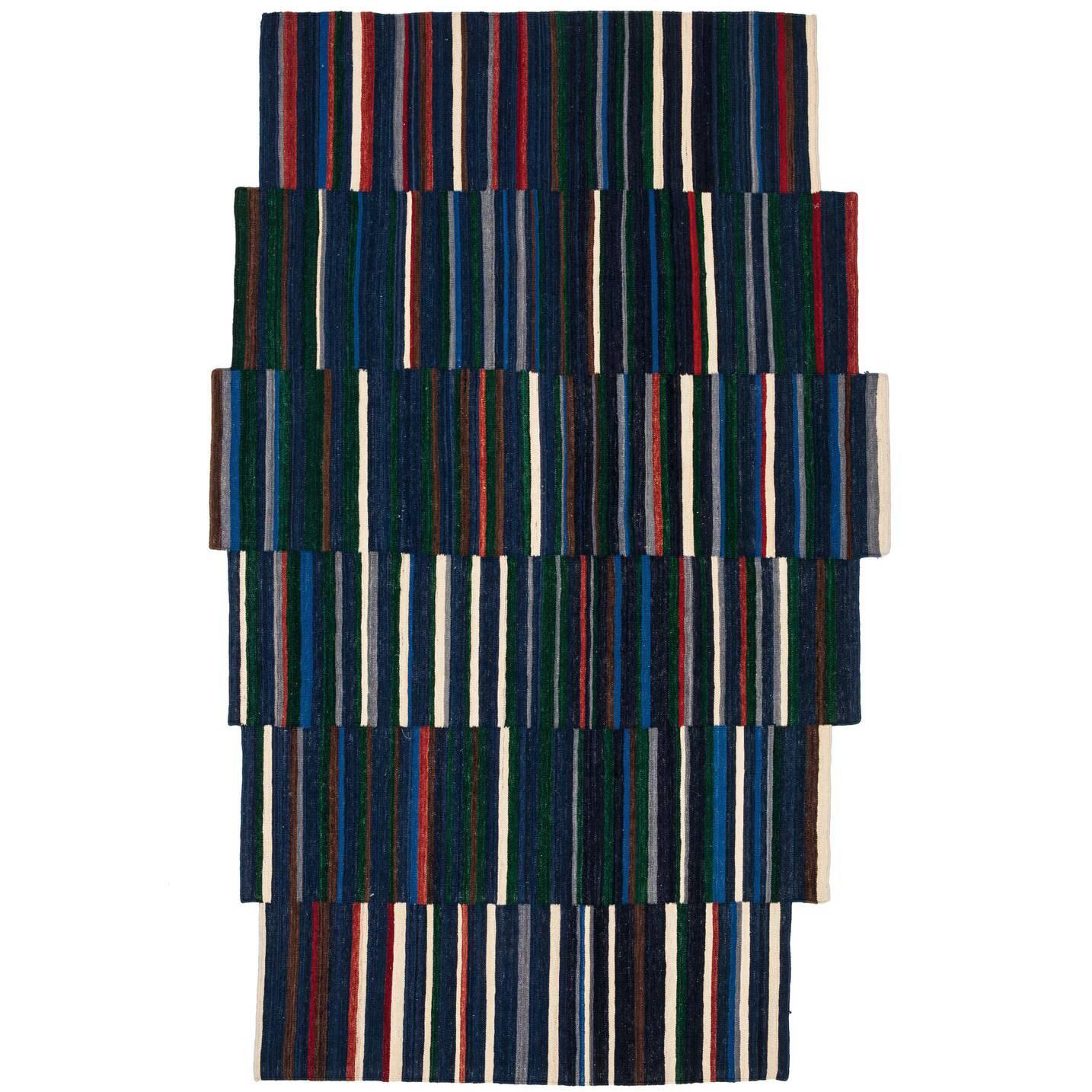 Lattice 1 Hand-Loomed Afghan Wool Rug by Ronan & Erwan Bouroullec, Extra Large For Sale