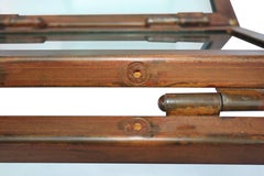 Folding Glass Chair Made with Italian Glass and Oxidized Steel Treated