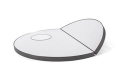 Salvatori Circular Archimede Mirror with Gun-Metal Steel Frame by Elisa Ossino