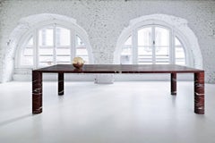 Salvatori 'Love Me, Love Me Not' Rectangular Dining Table in Rouge du Roi Marble