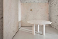 Salvatori 'Love Me, Love Me Not' Round Dining Table in Rosa Portogallo Marble
