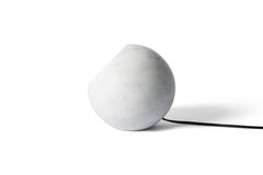 Salvatori Urano Spherical Table Lamp 18 in Bianco Carrara Marble by Elisa Ossino